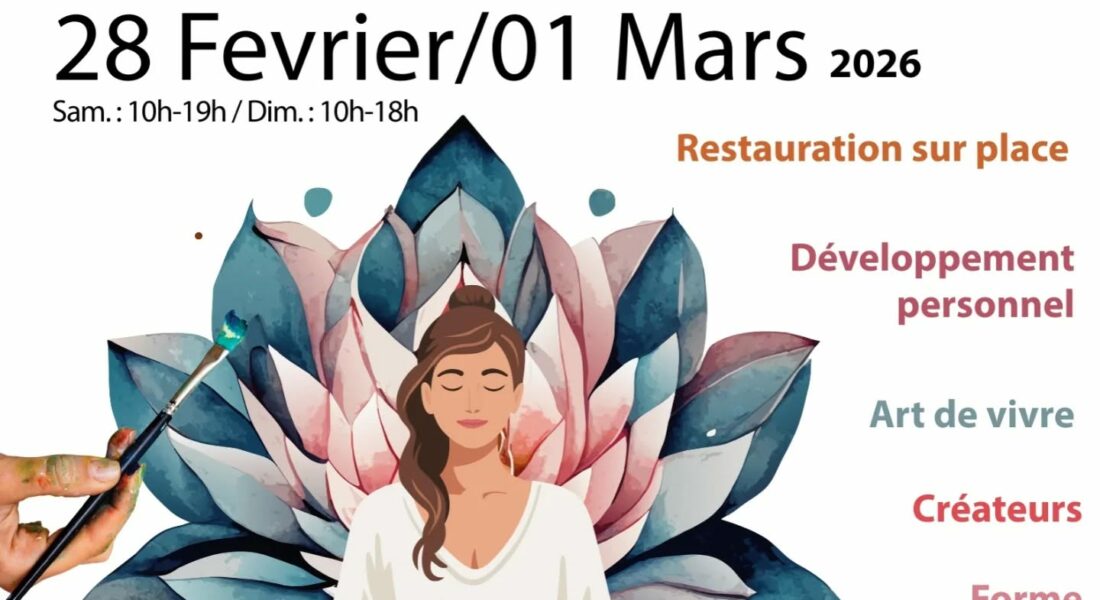 affiche d'une personne zen pour le salon bien-être créazen à corné à loire authion