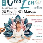 affiche d'une personne zen pour le salon bien-être créazen à corné à loire authion